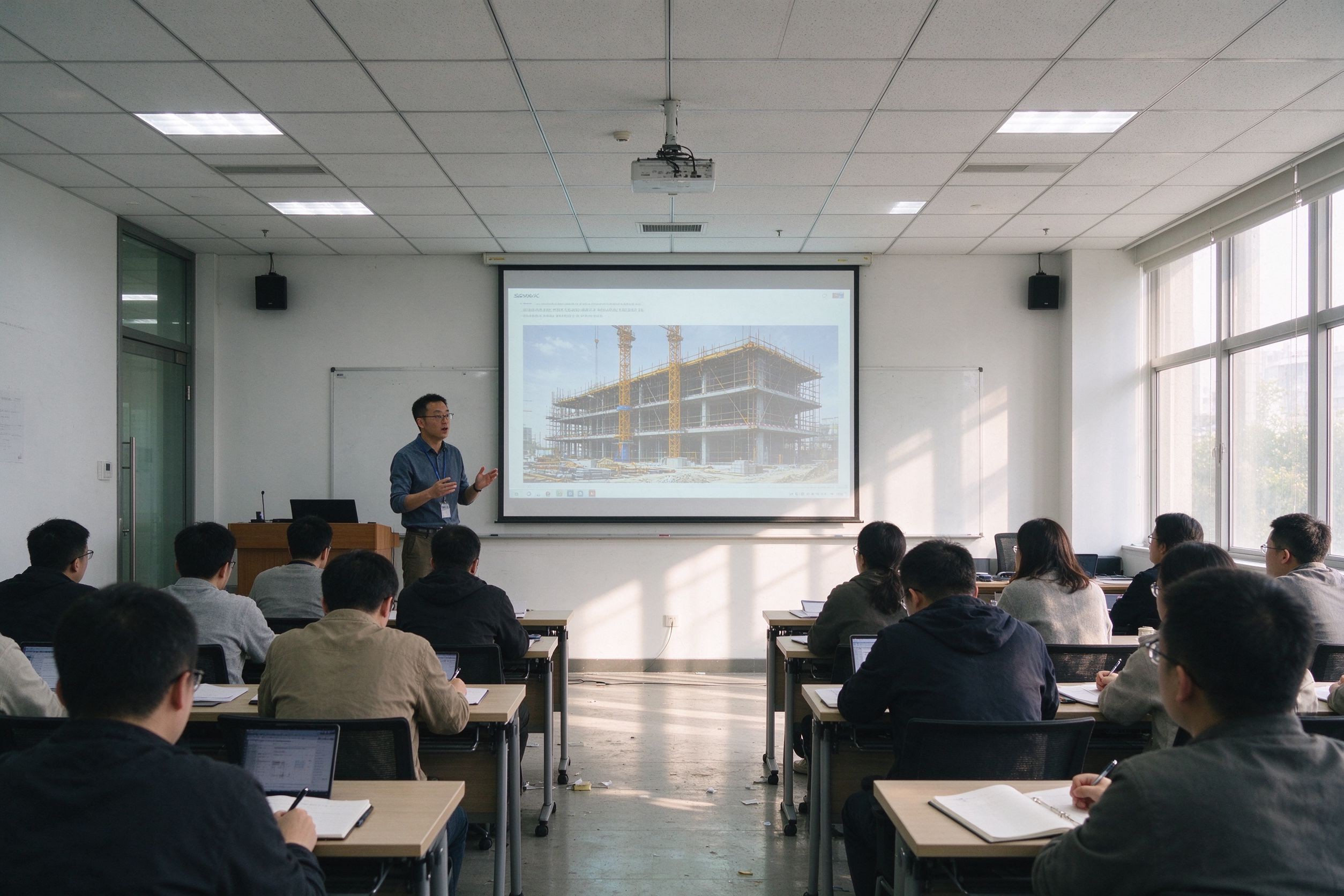 培训课堂学员听讲